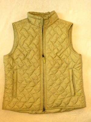 Chaleco para mujer Royal Robins forrado acolchado cremallera completa verde suave talla M Foto 1 de 4