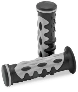 Bikemaster Superstar 7/8'' Rubber Grips Grey/Black 101881 - Picture 1 of 4