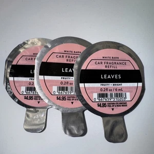 3 PK LEAVES  VENT Car Fragrance REFILL   Bath & Body Works - Picture 1 of 3