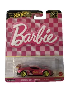 Barbie 65th Anniversary Corvette C8.R 2024 Hot Wheel Premium Pop Culture Toy Car - Picture 1 of 3