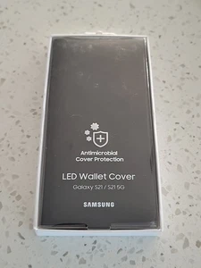 Samsung Galaxy S21 Ultra 5G Smart LED View Wallet Cover - Black - Picture 1 of 2