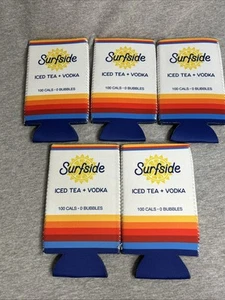 (5) TÉ HELADO SURFSIDE + VODKA NOVEDAD PROMOCIONAL ARCO IRIS COLOR LOGOTIPO KOOZIE CSTR - Imagen 1 de 1