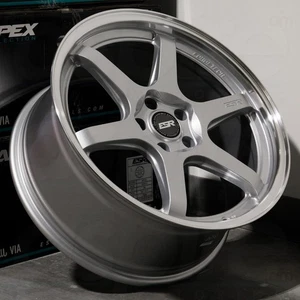 18x8.5 Silver Wheels ESR AP6 5x120 30 (Set of 4) 72.56 - Picture 1 of 6