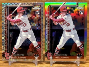 MICHAEL HELMAN X-Fractor + Refractor Rookie LOT | 2025 Topps Chrome CARDS #104 - Picture 1 of 2