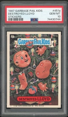 Topps Garbage Pail Kids 11th Series #451a Destroyed Lloyd PSA 10 GEM MINT Os11 - Image 1 of 2