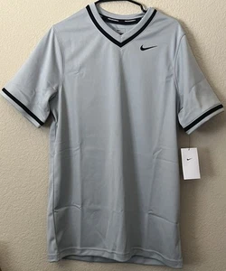 Nike Vapor Select Full V Neck Baseball Trikot Grau DM4123-058 Herren Medium Neu - Bild 1 von 4
