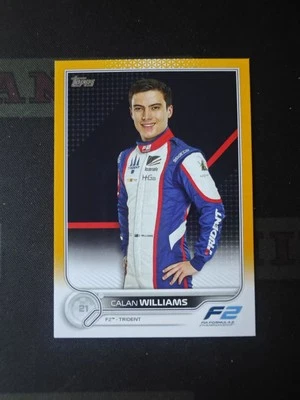 2022 Topps Formula 1 Racing Gold Calan Williams /50 - Image 1 of 2
