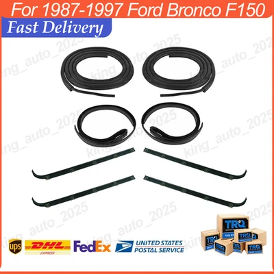  New Door Window Sweep Weatherstrip Seal Kit For Ford Bronco F150 F250 1987-1997 Foto 1 de 4