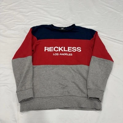 Sudadera para hombre Young & Reckless LA mediana roja gris azul Foto 1 de 4