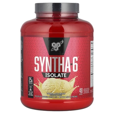 BSN, Syntha-6 Isolate, Vanilla Ice Cream, 4.01 lbs, Whey & Casein Matrix Protein - Image 1 of 2