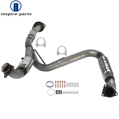 Tubo Y con DOS convertidores catalíticos 2011-17 para Chevy Silverado 2500 HD V8 6,0 L Foto 1 de 4