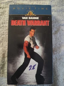 Death Warrant VHS Jean Claude Van Damme Box Written On Movie Tested A+ - Bild 1 von 3