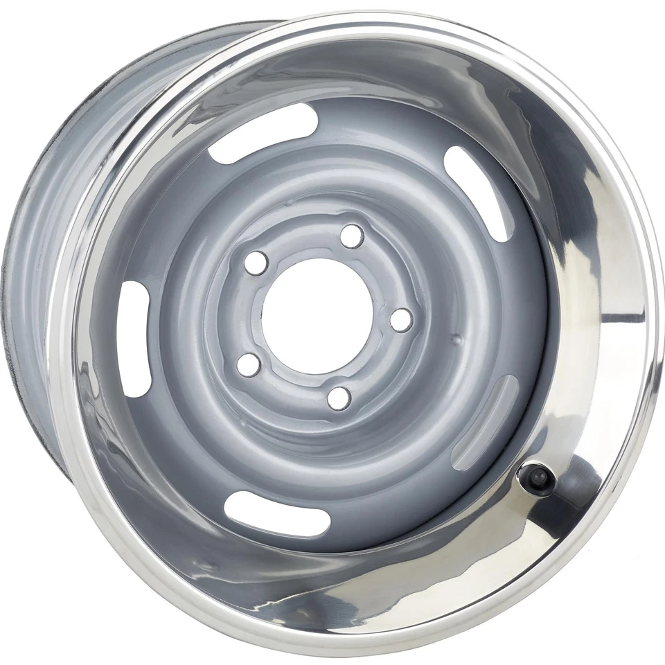 Anillo de belleza de acero inoxidable para rueda de rally de 15 pulgadas, 2 pulgadas de ancho Foto 1 de 4