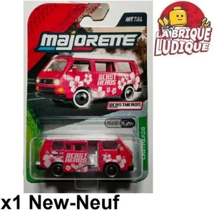 Majorette Castheads Premium Cars Volkswagen T3 combi van rose fleur blanche NEUF - Picture 1 of 1