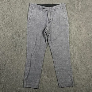 J Crew Pants Mens 30x30 Gray Bowery Slim Fit Slacks Somelos Cotton Blend - Picture 1 of 14