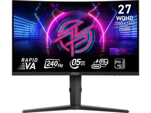 MSI 27" 240 Hz Rapid VA QHD Gaming Monitor 2560 x 1440 (2K) MPG 275CQRXF - Picture 1 of 11