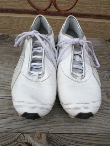 Scarpe da ginnastica donna Puma Cell in pelle bianca taglia 9 5