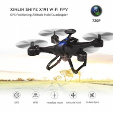 XINLIN SHIYE X191 Wifi FPV 720P HD Camera RTF GPS Positioning Altitude Hold W8Y7
