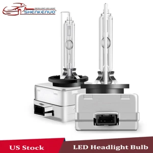 2X NEW OEM D1S WHITE 6000K 66140 66144 85410 85415 HID XENON HEADLIGHT BULBS SET - Picture 1 of 12