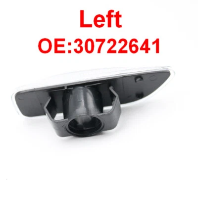 1pc Fit VOLVO S60 V70 S80 XC70 XC90 Left Marker Light Bumper Turn Signal Black - Image 1 of 4