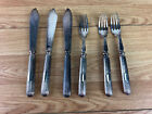 Vintage Walker And Hall Silver Plated Knives And Forks 