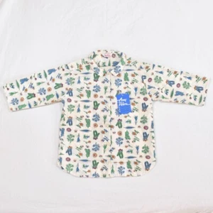 Vintage Amy Peters Girl's Button Up Shirt Flowers, Plants Graphic Print Size 10 - Picture 1 of 8