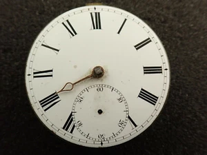 VINTAGE 18 SIZE ENGLISH FUSEE KEY WIND POCKET WATCH MOVEMENT - NOT RUNNING  - Picture 1 of 6