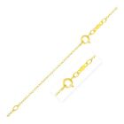 Extendable Cable Chain In 14k Yellow Gold (1.2mm) Fine Jewelry