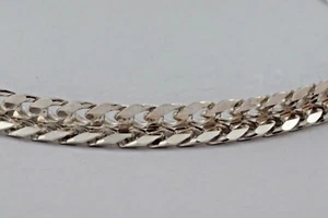 Panzerkette Halskette 0,5 cm/ 49,5 cm 27gr. 925er 824 - Bild 1 von 5