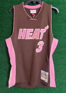 DWYANE WADE Brown Sugar Bacon Mitchell and Ness Miami Heat NBA Jersey Size M - Picture 1 of 5