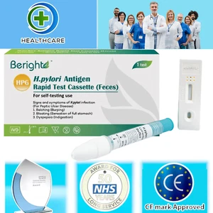 Stomach Ulcer Test Helicobacter H Pylori Faecal self home testing Kit - Picture 1 of 8