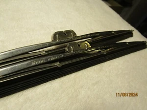 Vintage Anco 10" Clear Flex Wiper Blade 1 Pair 8" Chrome 1949-1951 NOS USA - Picture 1 of 7