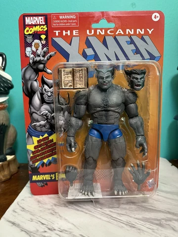 Marvel Legends Hasbro Retro Classic  X-Men Gray Beast Grey BEAST  Action Figure Cover