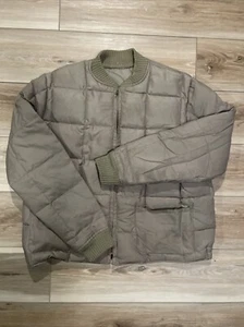 Chaqueta acolchada marrón aislante marca Woods Goose vintage grande 46 hecha en Canadá - Imagen 1 de 8