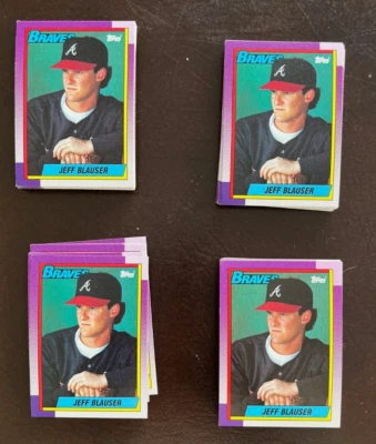 Lot of 70 Cards  1990 Topps - Jeff Blauser #251 Mint or better - Изображение 1 из 4