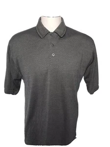 Arnold Palmer Men's size Medium Golf Polo Shirt Short Sleeves Cotton Green-Gray - Picture 1 of 12