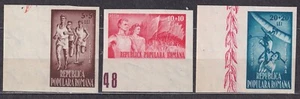 ROMANIA 1948 SC#B423/24+CB21 MNH** set, Labor Day, May 1. IMPERFORATE. - Imagen 1 de 1