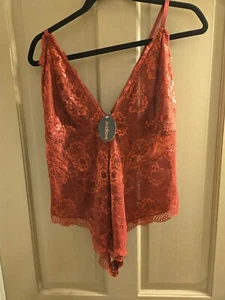 New Avid Love XXXL maroon lace romper - Picture 1 of 3