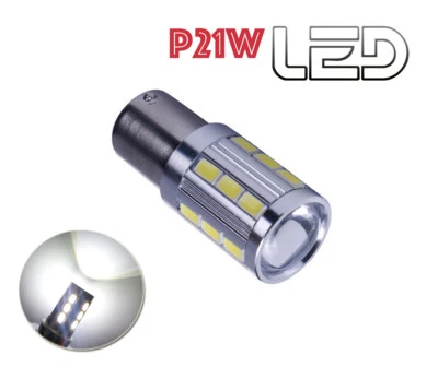 C Max I - Ba15s P21w-1 Bombilla Cree LED Lens Blanco Luces Retroceso Pie Trasero - Imagen 1 de 2
