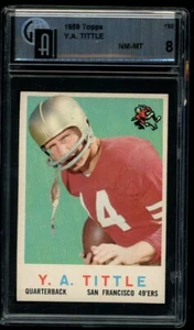 1959 Topps #130 Y.A. Tittle HOF SHARP GAI 8 NM-MT - Picture 1 of 2