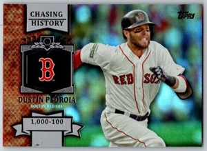 2013 TOPPS CHASING HISTORY DUSTIN PEDROIA BOSTON RED SOX #CH-75 - Picture 1 of 2