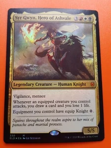 1x FOIL SYR GWYN, HERO OF ASHVALE - Eldraine - MTG - Magic the Gathering - Picture 1 of 1
