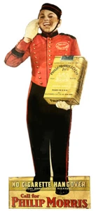 Philip Morris Cigarette Guy Laser Cut Out 23,5x10 - Bild 1 von 1