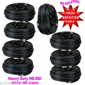 25ft high definition Heavy duty RG59 Siamese CCTV Coaxial Cable HD DVR system - Picture 1 of 1