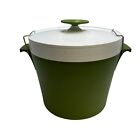 Therm Ware Ice Bucket David Douglas Mid Century Modern Plastic Green White