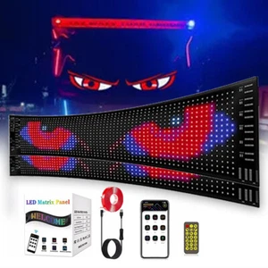 2Pcs Colorful Eye Lamp Soft Screen for Car Windows, Led Eyes for Car Window DIY - Picture 1 of 12