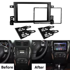 2 Din Car Radio Audio Fascia Dash Panel Frame Kit For Suzuki Grand Vitara 2005+ - Picture 1 of 13