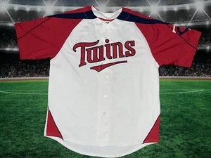 Joe Mauer #7 Minnesota Twins Majestic Jersey Adult Sz Large Preowned - Picture 1 of 12