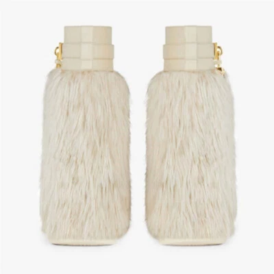 Mujeres Invierno Cálidas Punta Redonda Piel Bloqueo Decoración Tacones de Cuña Informales Botas Hasta la Rodilla Foto 1 de 4