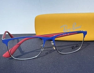 Ray-Ban Junior Brillengestell & Etui Modell RB 1052 4057 Blau, Rot & Gunmetal - Bild 1 von 10